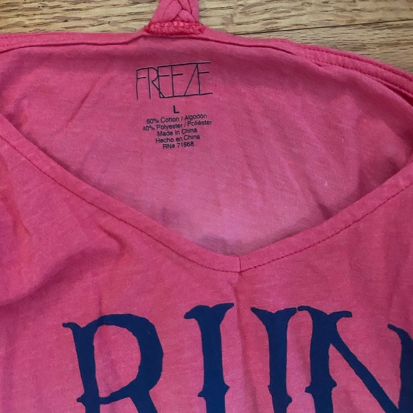 New, Freeze Run Wild, Run Free Tank Top, Size LARGE - Picture 3 of 6